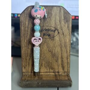 21-20  Inspired Handcrafted Extended Length Beaded Pen w/ Refill Ink